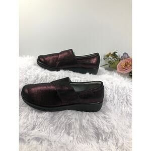 Alegria Lauryn869 Cosmos Metallic‎ Slip-On shoes Size 10 Almond Toes Comfort